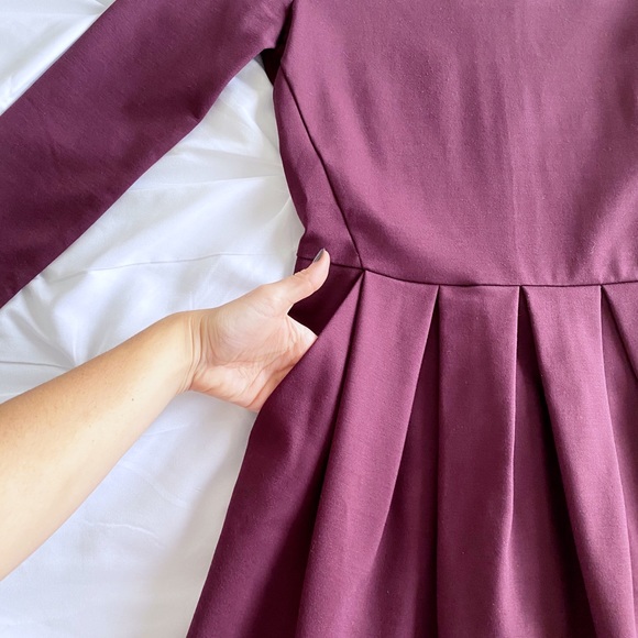 Sunday Best “Tartine” Dress Size 4 Burgundy - Picture 2 of 5